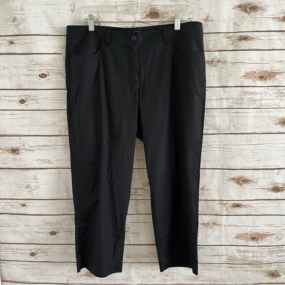 Eileen Fisher Black Cropped Pants Size Medium